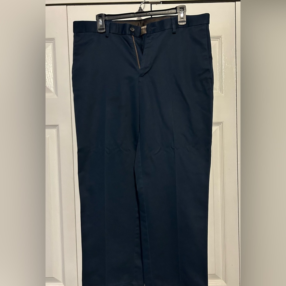 Men’s Dark Navy Blue Khaki Dress Pants